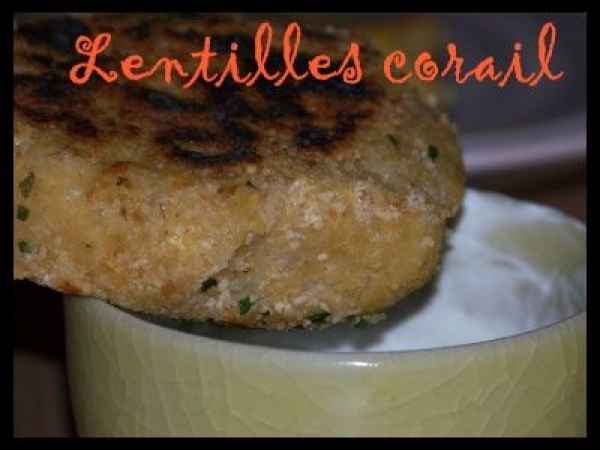Recette de galettes lentilles corail et carottes