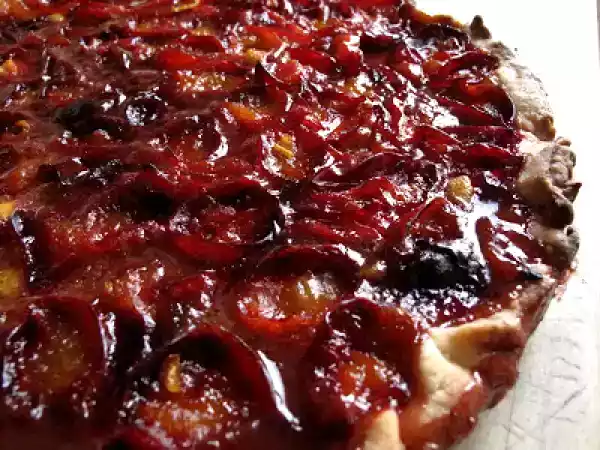 Recette Tarte aux prunes rouges