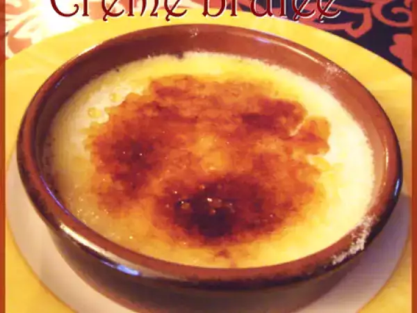 Recette Crème brûlée sur fond de chocolat au lait
