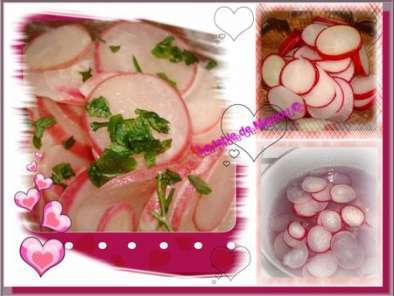 Recette Salade de radis cuits