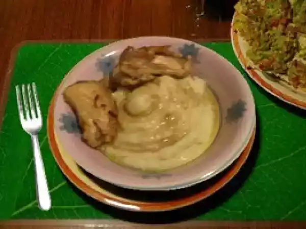 Recette La puree de pomme de terre au poulet