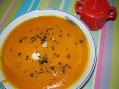Recette Soupe de potimarron au lait de coco et au curry