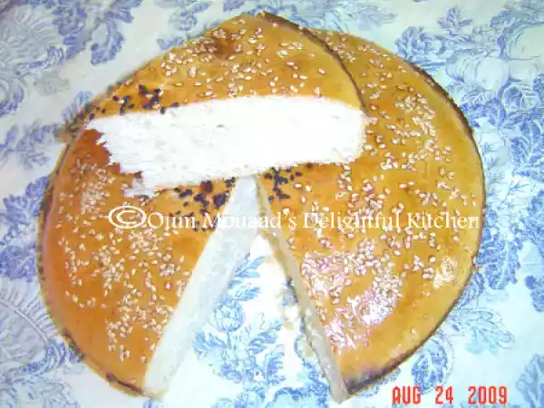 Recette Khobz dar pain fait maison semoule et farine