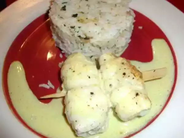 Recette Roulades de sole gingembre/citronnelle/curry avec son riz coco/coriandre