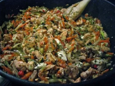 Recette Poêlée de saumon et légumes à la fêta