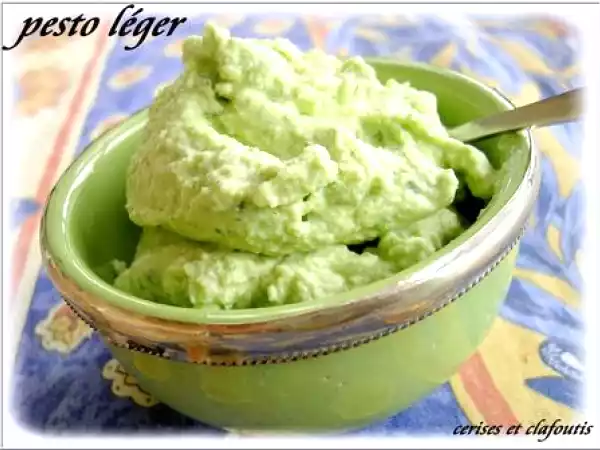 Recette Pesto leger à la roquette ou au basilic