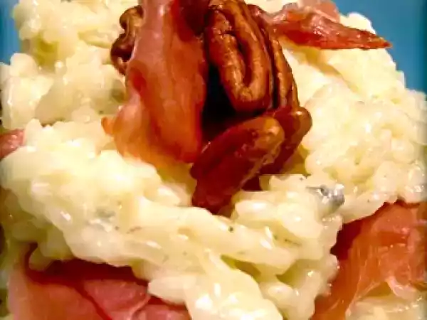 Recette Risotto gorgonzola-parme et huile de noix!