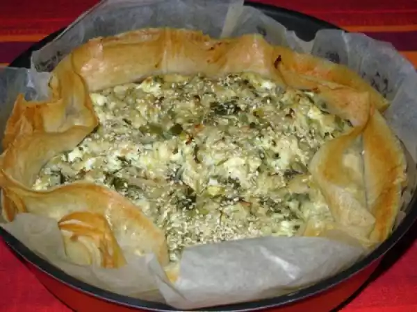 Recette Tarte corolle poireau-chèvre