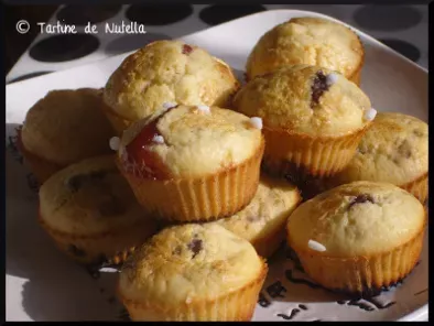 Recette Mini muffins à la confiture de framboises et de myrtilles