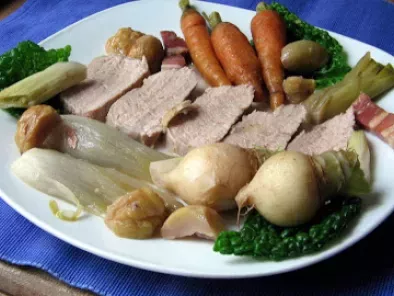 Recette Mignon de porc aux légumes d'hiver - schweinefilet mit wintergemüse