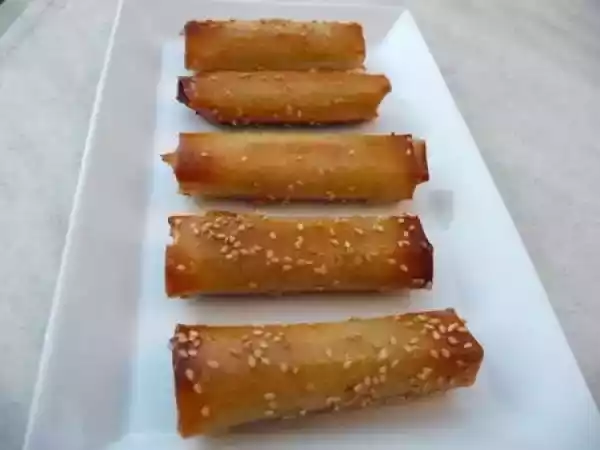 Recette Cigares aux amandes cuisson au four