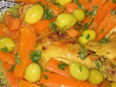 Recette Tajine de poulet aux carottes