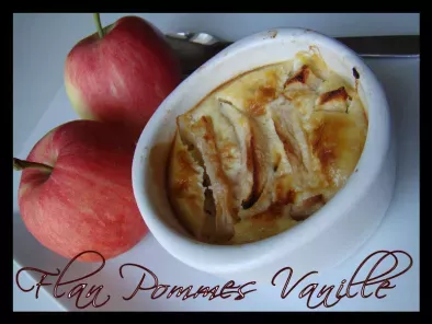 Recette Flan pommes vanille
