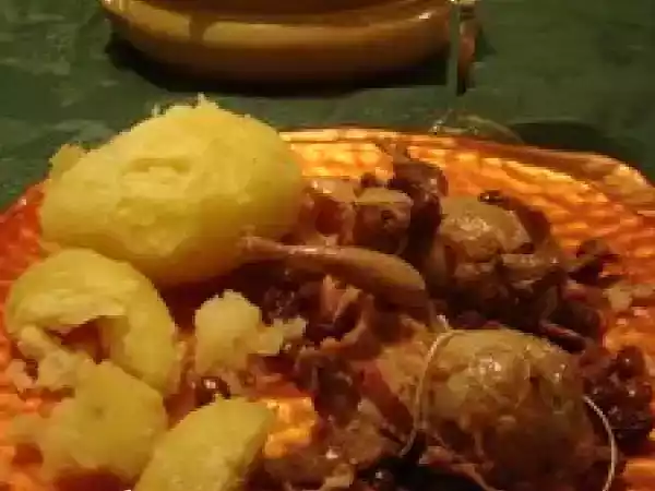 Recette Cailles aux raisins