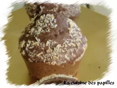 Recette Muffins choco-noix de coco, coeur fondant caramel au beurre salé