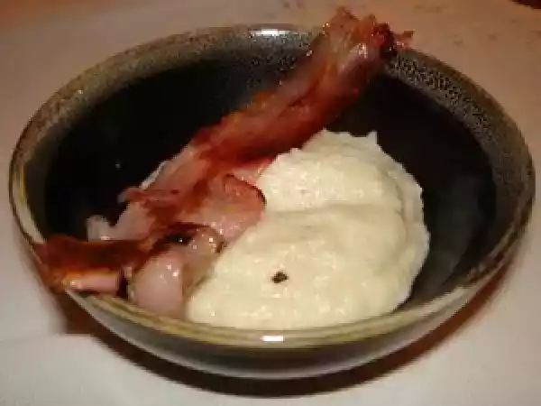 Recette Crème de céleri rave et lard croustillant