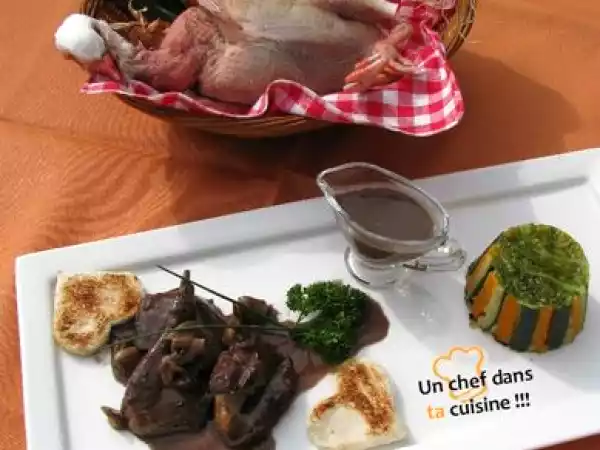 Recette Salmis de pigeonneau