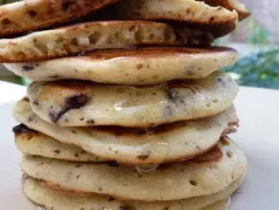 Recette Pancakes moelleux à la brousse chocolat/banane