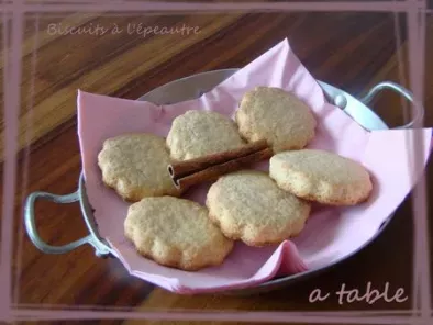 Recette Petits biscuits a la farine d'epeautre