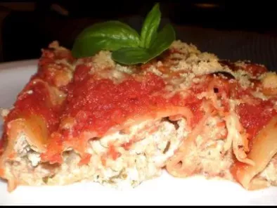 Recette Cannellonis ricotta et boeuf, sauce tomates basilic