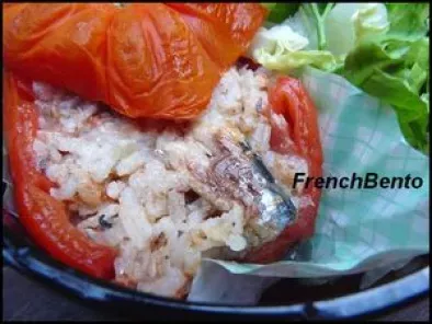 Recette Tomate farcie au riz sardiné