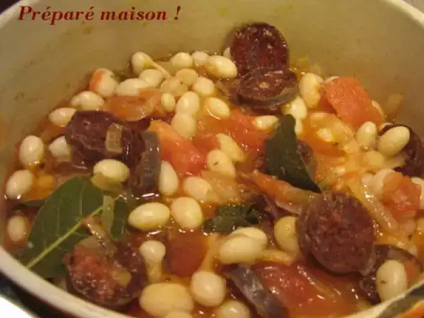 Recette Gratin de cocos de paimpol à la fondue de tomates et au chorizo