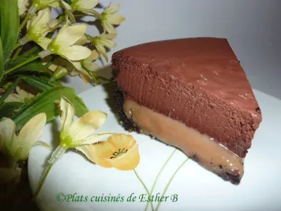 Recette Gâteau mousse au chocolat et caramel