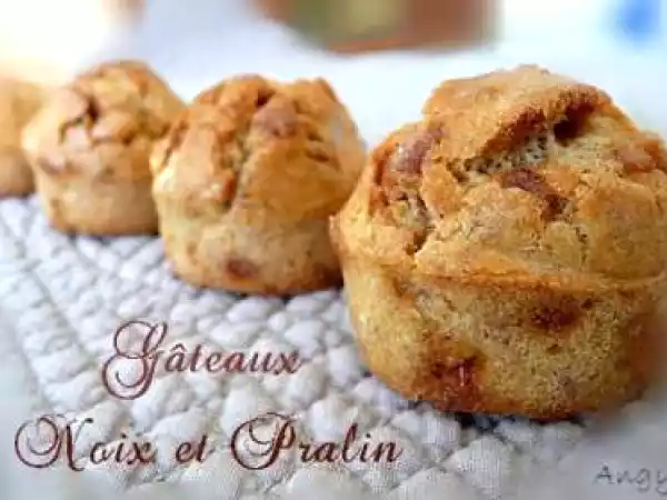Recette Gâteaux aux noix et au pralin
