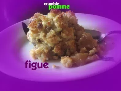 Recette Crumble pomme-figue