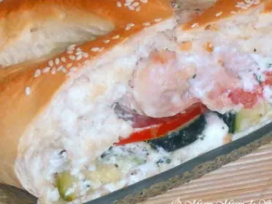 Recette Fougasse familiale saumon