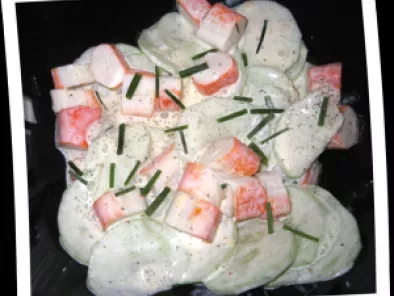 Recette Salade de concombres et de surimi