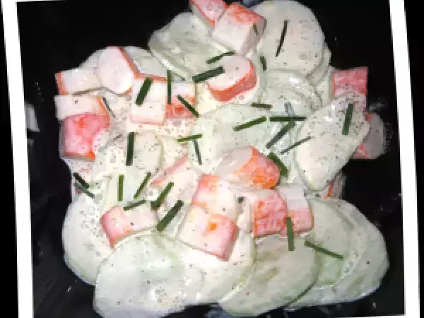 Recette Salade de concombres et de surimi