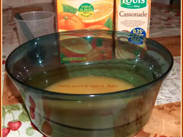 Recette Soupe de cidre à l'orange et cognac