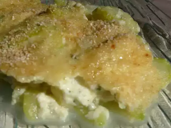 Recette Mascarpone vert en gratin