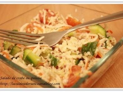 Recette Salade de quinoa au crabe
