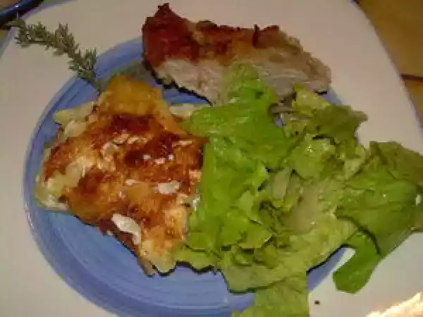 Recette Jambon braisé au four et gratin dauphinois