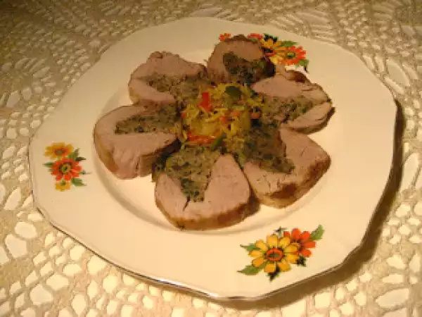 Recette Médaillons de porc farcis aux épinards
