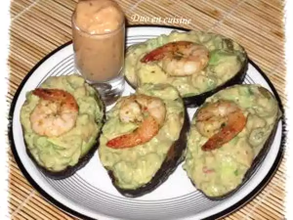 Recette Avocats et crevettes sauce cocktail