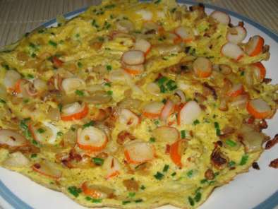 Recette Omelette au surimi