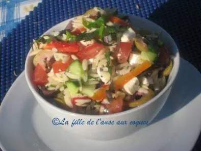 Recette Salade méditerranéenne à l'orzo et au feta