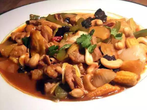 Recette Poulet aigre douce aux noix de cajou
