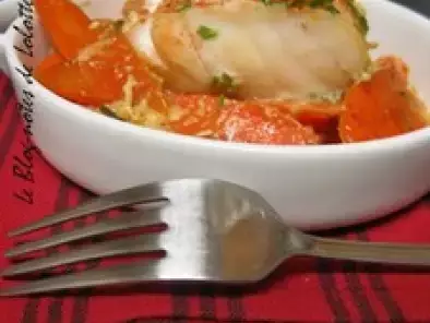 Recette Petit plat gourmand de cabillaud pané à la ciboulette sur lit de carottes
