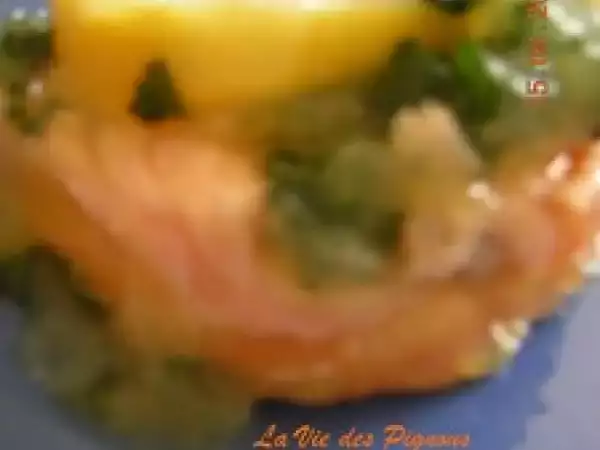 Recette Aspic de saumon fumé à l'agar-agar
