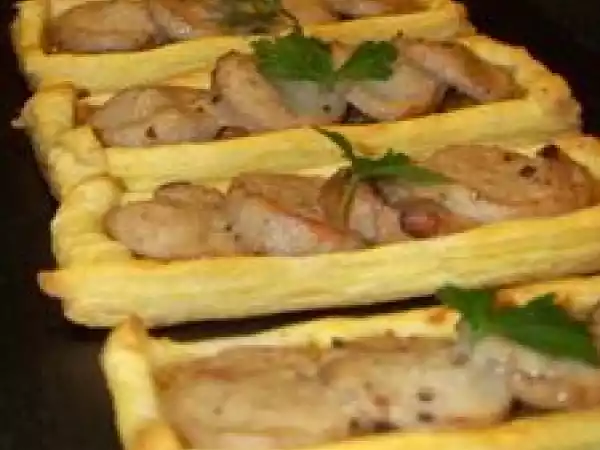 Recette Entrée de fête: boudin blanc façon tatin