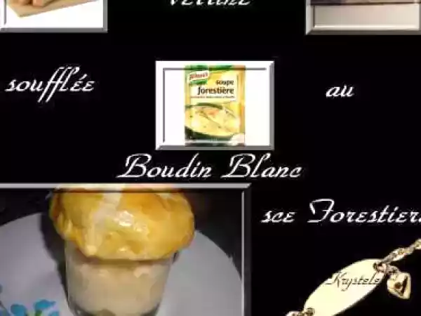 Recette Verrine soufflée au boudin blanc