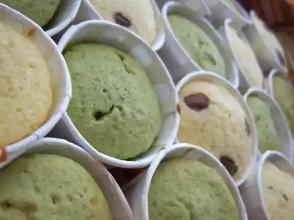 Recette Muffins pistache et muffins coco/choco