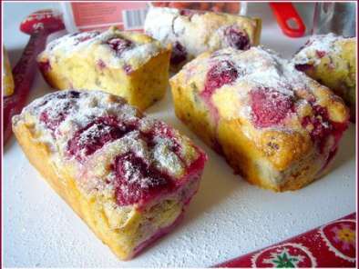 Recette Mini cakes framboise banane raisin et rhum