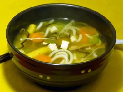 Recette Soupe de nouilles udon