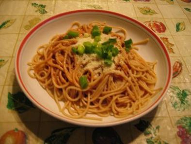 Recette Spaghetti en sauce rosée à la crème