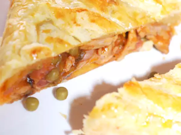 Recette Tourte au lapin et petis pois (torta tal-fenek) (message : mélanges des origines)